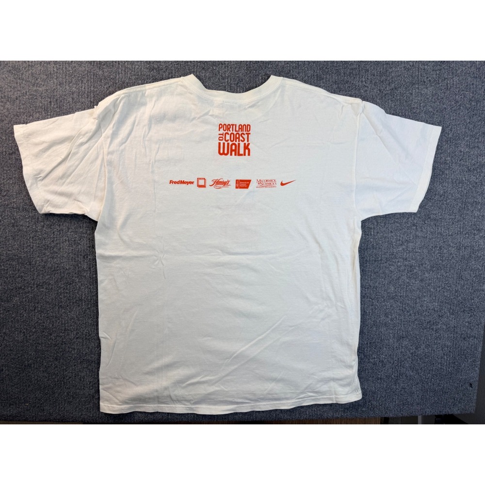 Vintage Nike Portland to Coast Walk 2004 T Shirt XL White Graphic Tee Cotton USA